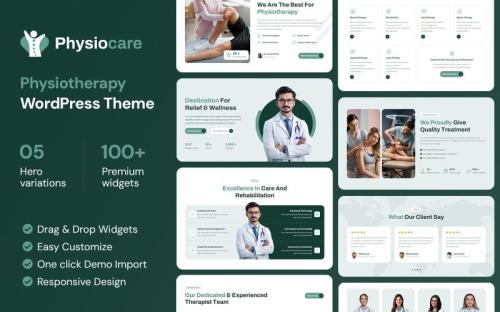 Physiocare - Physiotherapy WordPress Theme theme free